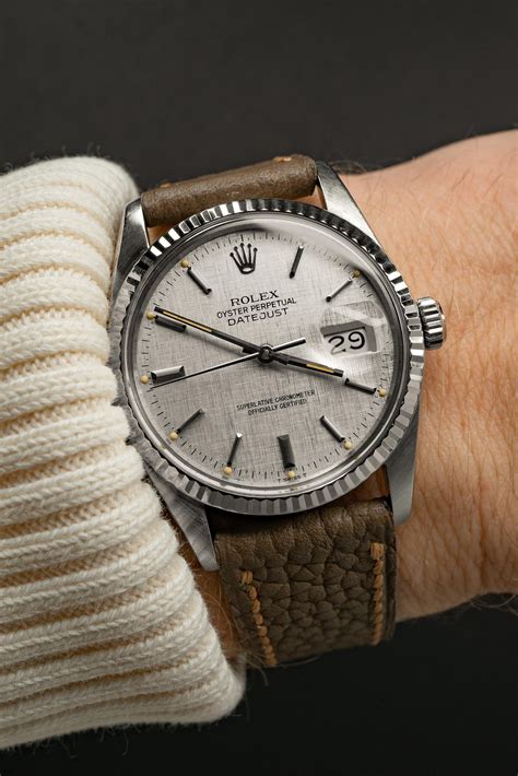 1983 rolex datejust|rolex 16014 linen dial.